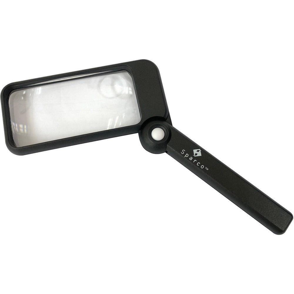 Image of Sparco Rectangular Magnifier, 2X Main W/4X Bifocal, 2"x4", Black