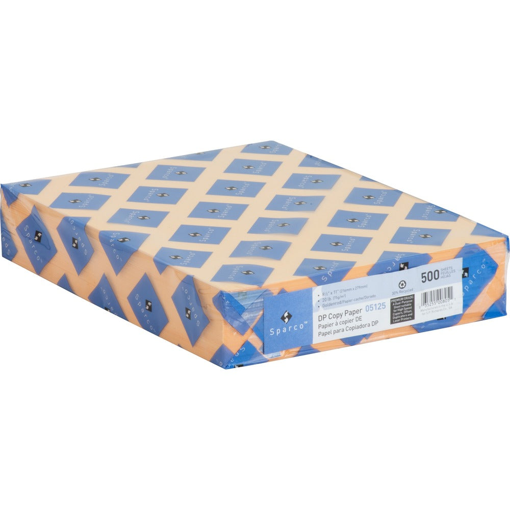 Image of Sparco Premium Copy Paper, 20Lb, 8-1/2"x11", 500/RM, Goldenrod