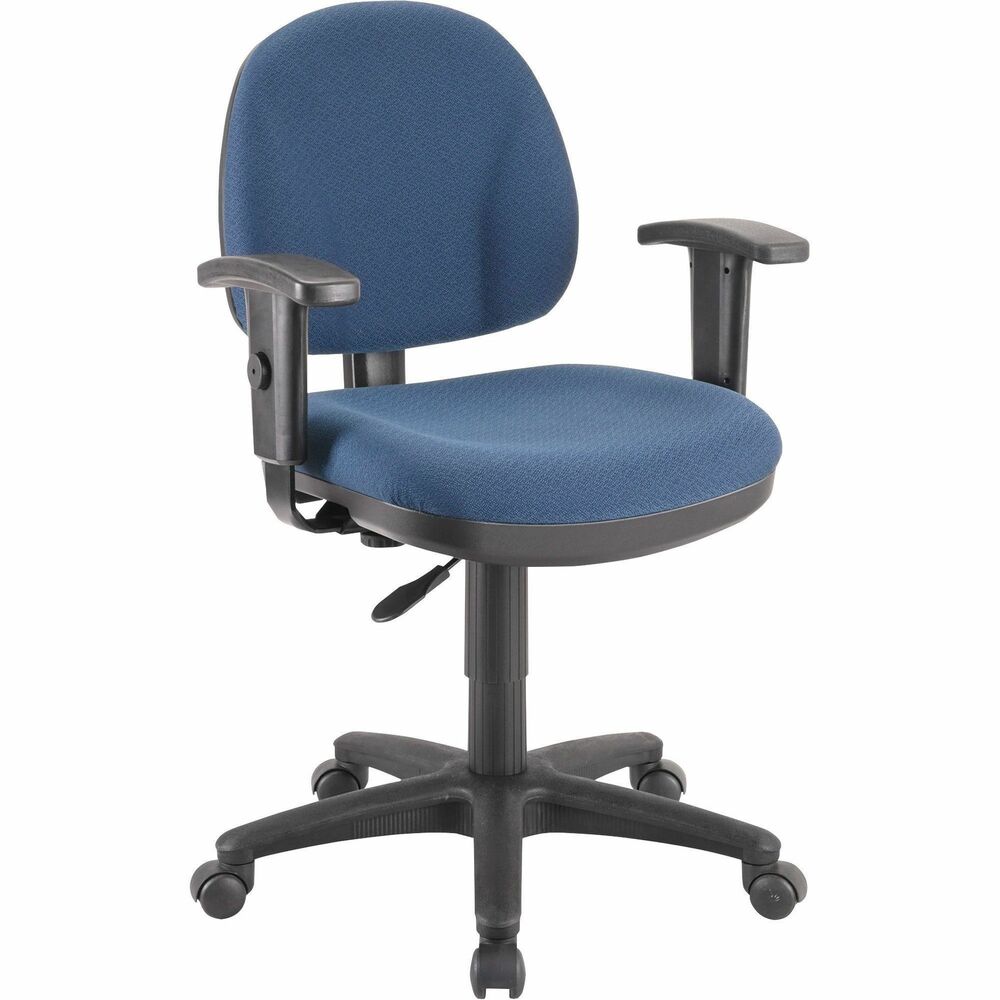 Image of Lorell Task Chair, Adjustable, 24"x24"x33"-38", Blue
