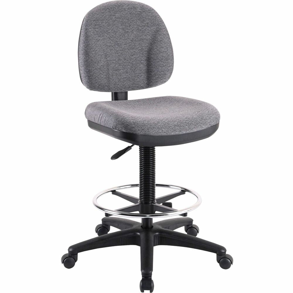 Image of Lorell Adjustable Multi Task Stool,24"x24"x40-1/2"x50-1/2",Gray
