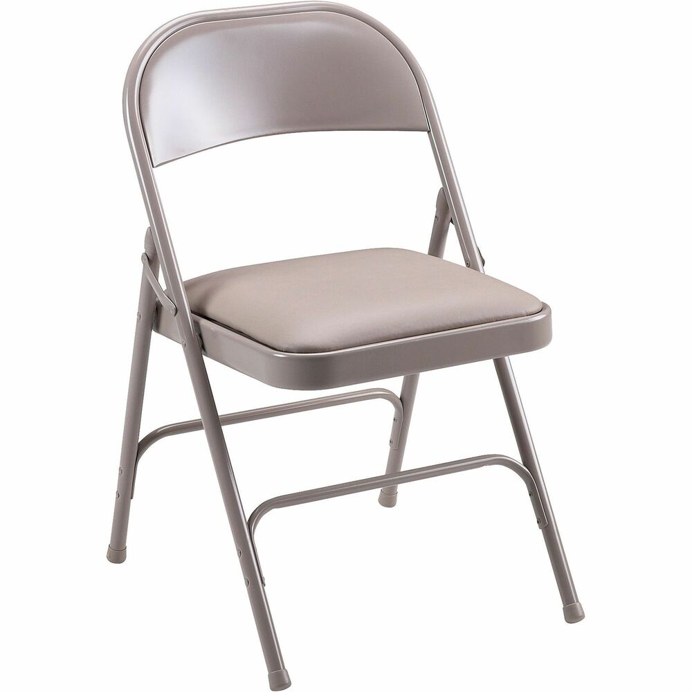 Image of Lorell Folding Chairs,Padded Seat,19-3/8"x18-1/4"x29-5/8",4/CT,BG