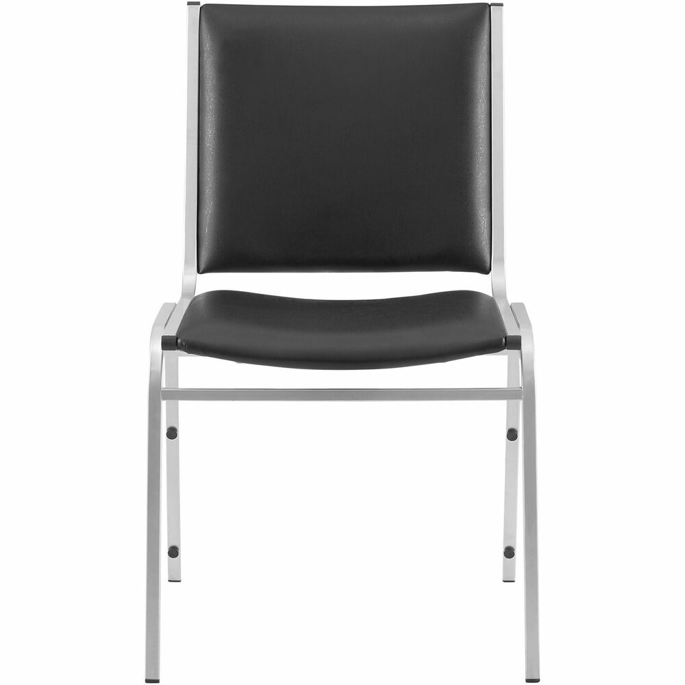 Image of Lorell Stacking Chairs, Armless, 20-3/4"x19-3/8"x35-5/8",4/CT,Black