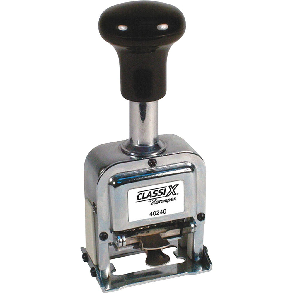 Image of Shachihata Inc Auto Number Stamp, Self-Inking, 6 Wheels, 1 Size