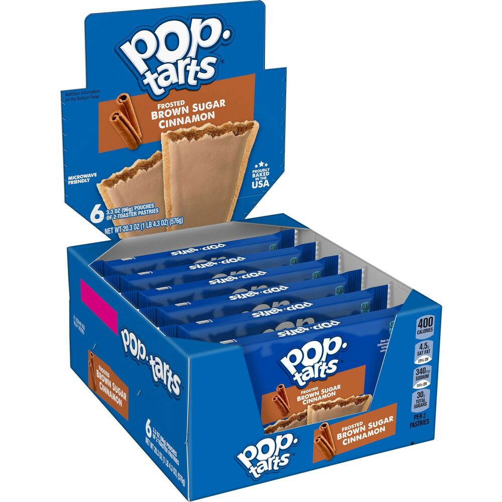 Image of Keebler Co. Pop Tarts, 3.67 oz., 2/PK, 12/BX, Brown Sugar and Cinnamon
