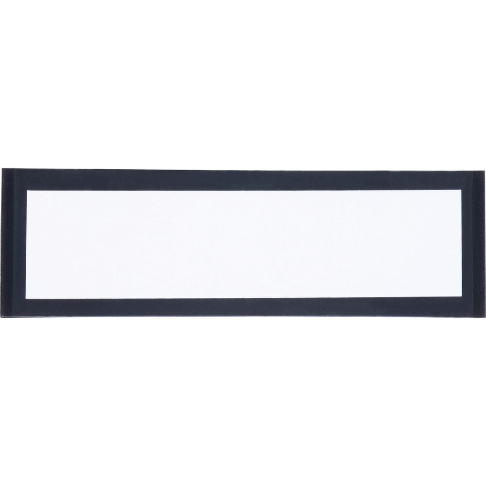Image of Tatco Magnetic Label Holder,1-1/4"x4-3/8",Inserts 1"x4",10/PK