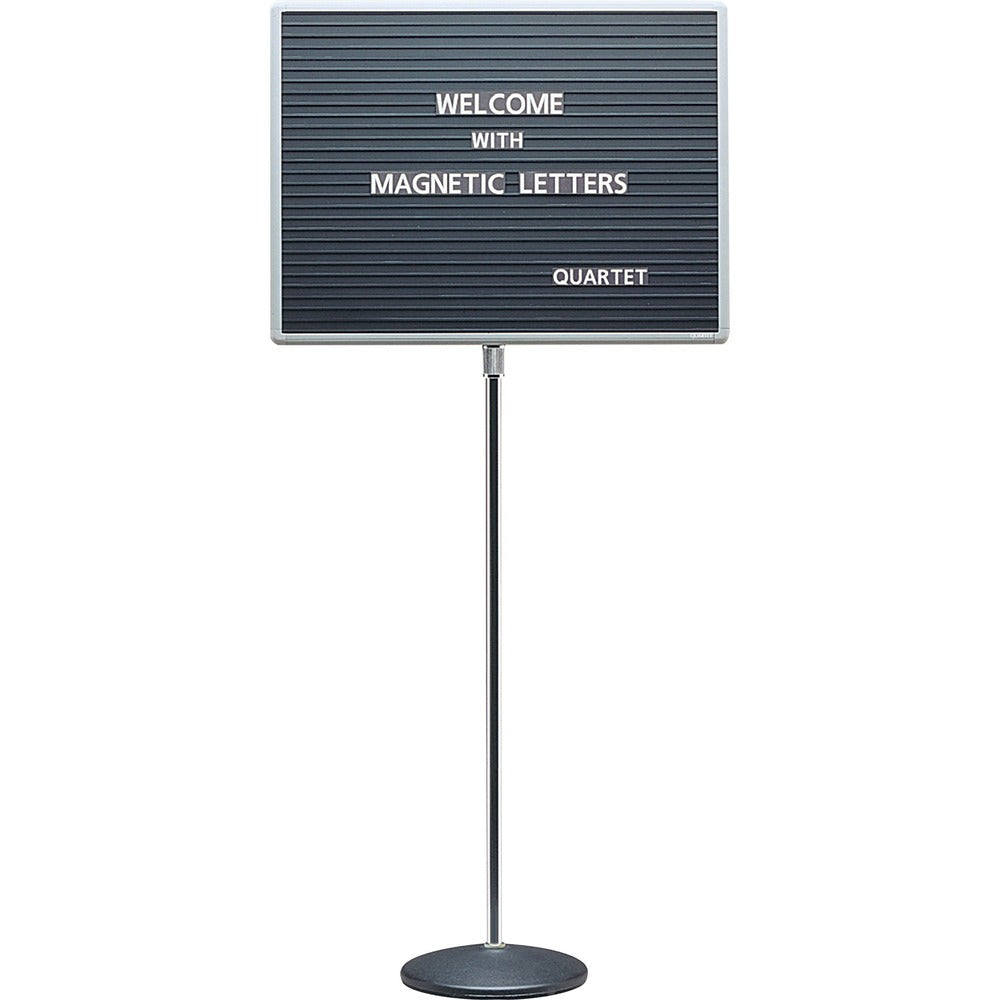 Image of Quartet Magnetic Letterboard, 20"x16"x45-62", CE Stand/BK Base