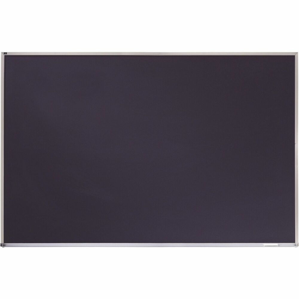 Image of Quartet Chalk Board, Porcelain, Aluminum Frame, 6'x4', Black