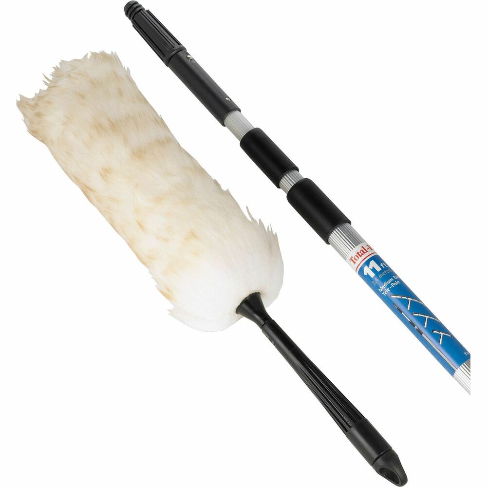 Image of Unger Duster Telescoping Pole Kit, 11'Long, Aluminum/Cream