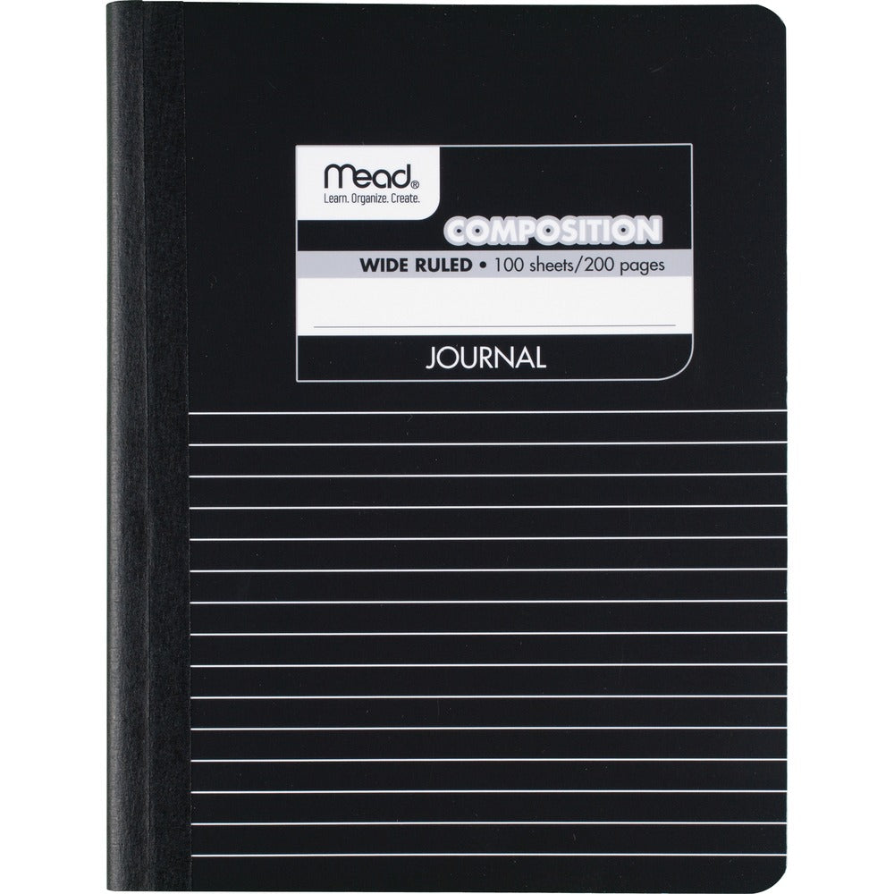 Image of Mead Composition Book, Special Ruled, 9-3/4"x7-1/2", Black Marble