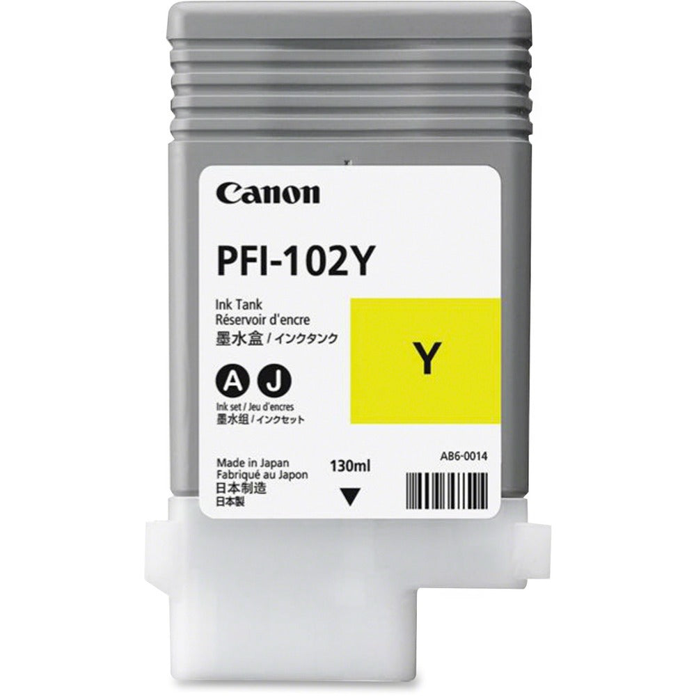 Image of Canon Ink Cartridge, f/ iPF510/600/710 Series, 130ml, Yellow
