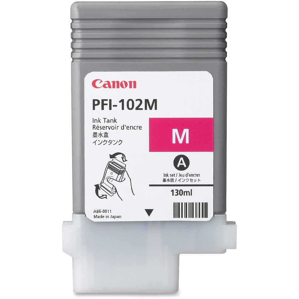 Image of Canon Ink Cartridge, f/ iPF510/600/700 Printers,130mL, Magenta