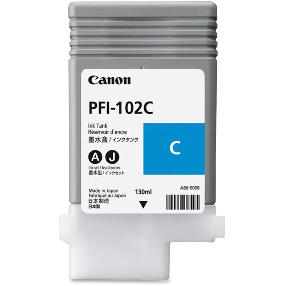 Image of Canon Ink Cartridge, f/ iPF510/600/710 Series, 130ml, Cyan