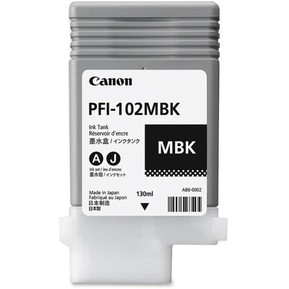Image of Canon Ink Cartridge, f/ iPF510/600/710 Series, 130ml, Matte Black