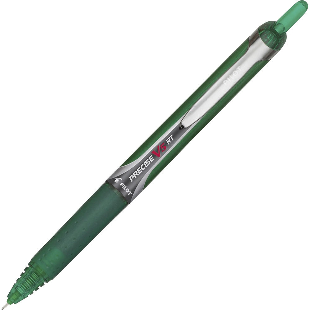 Image of Pilot Rollerball Pen,Retract.,.5mm,Extra Fine Pnt,GN Barrel/Ink