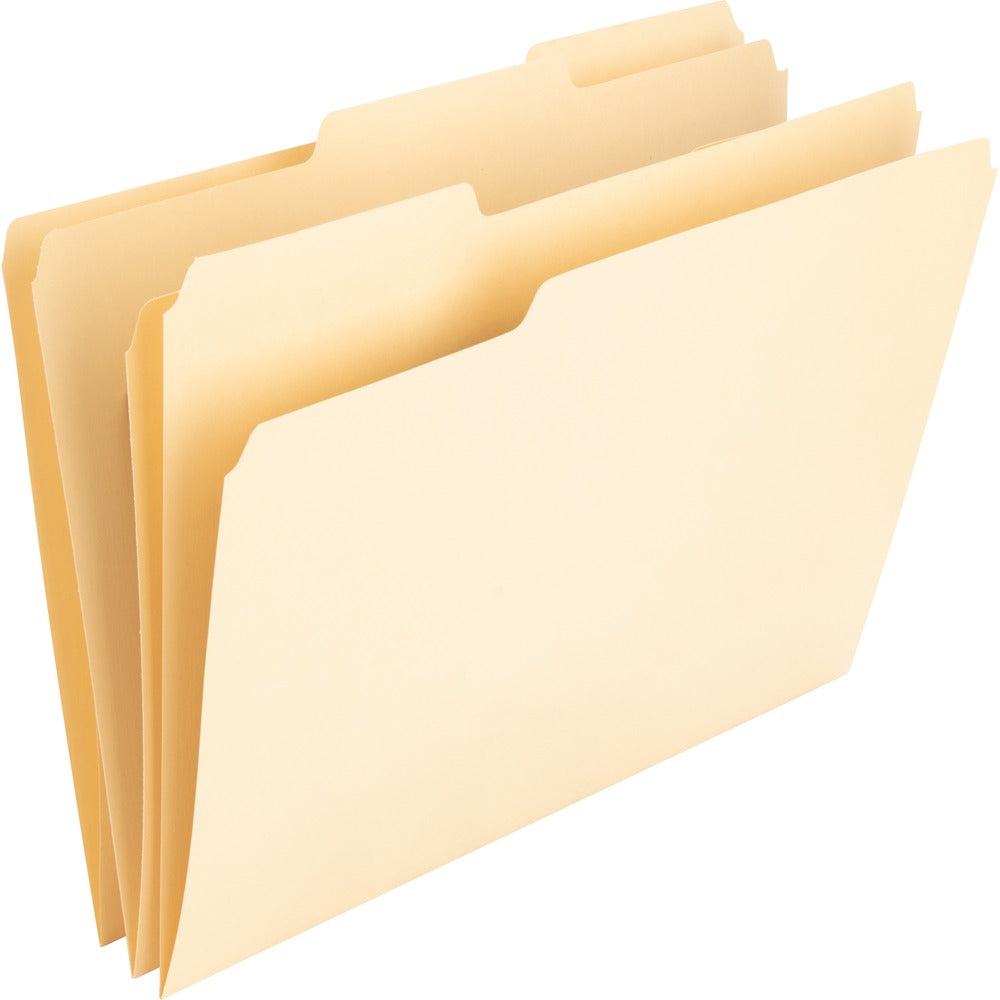 Image of Nature Saver File Folders,1-Ply,11Pt.,1/3 Cut Asst. Tab,Letter,100/BX,MA
