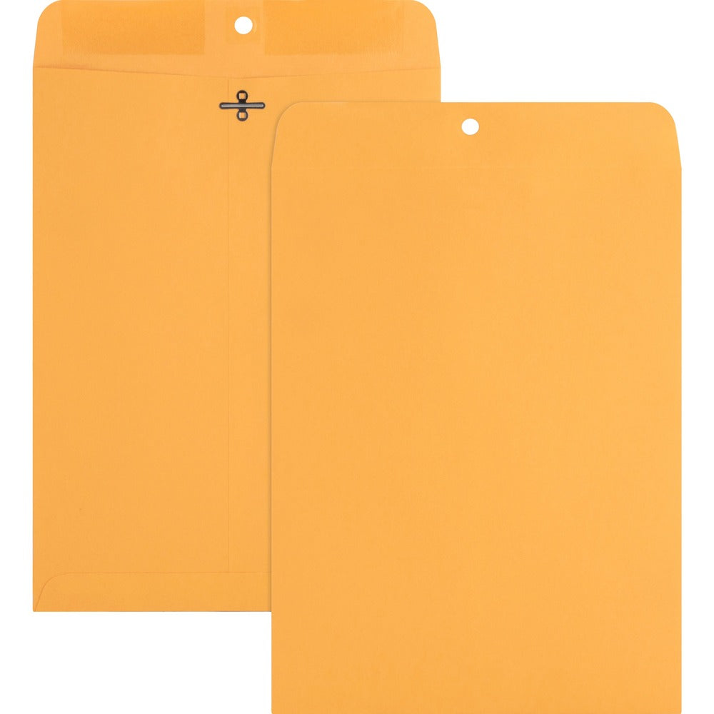 Image of Nature Saver Clasp Envelope, 28Lb, 9"x12", 100/BX, Natural Kraft