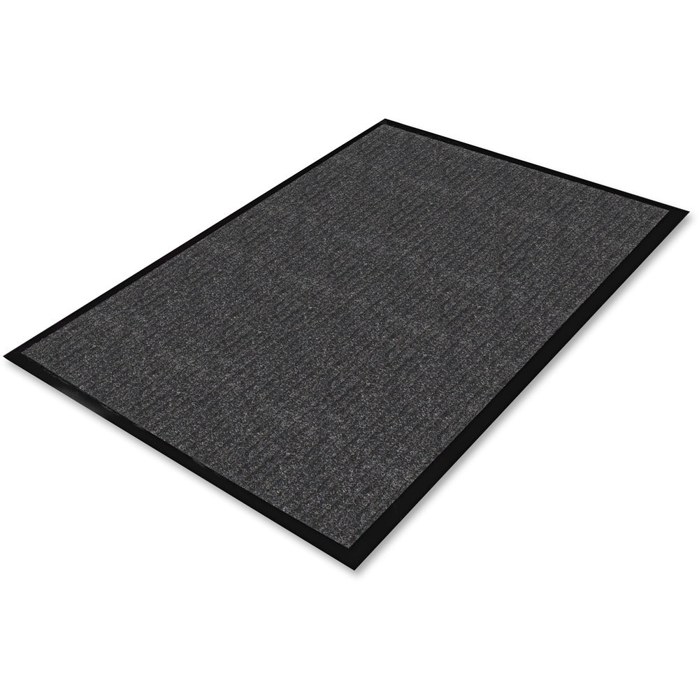 Image of Genuine Joe Indoor Mat, Vinyl Backing, 4'x6', Charcoal