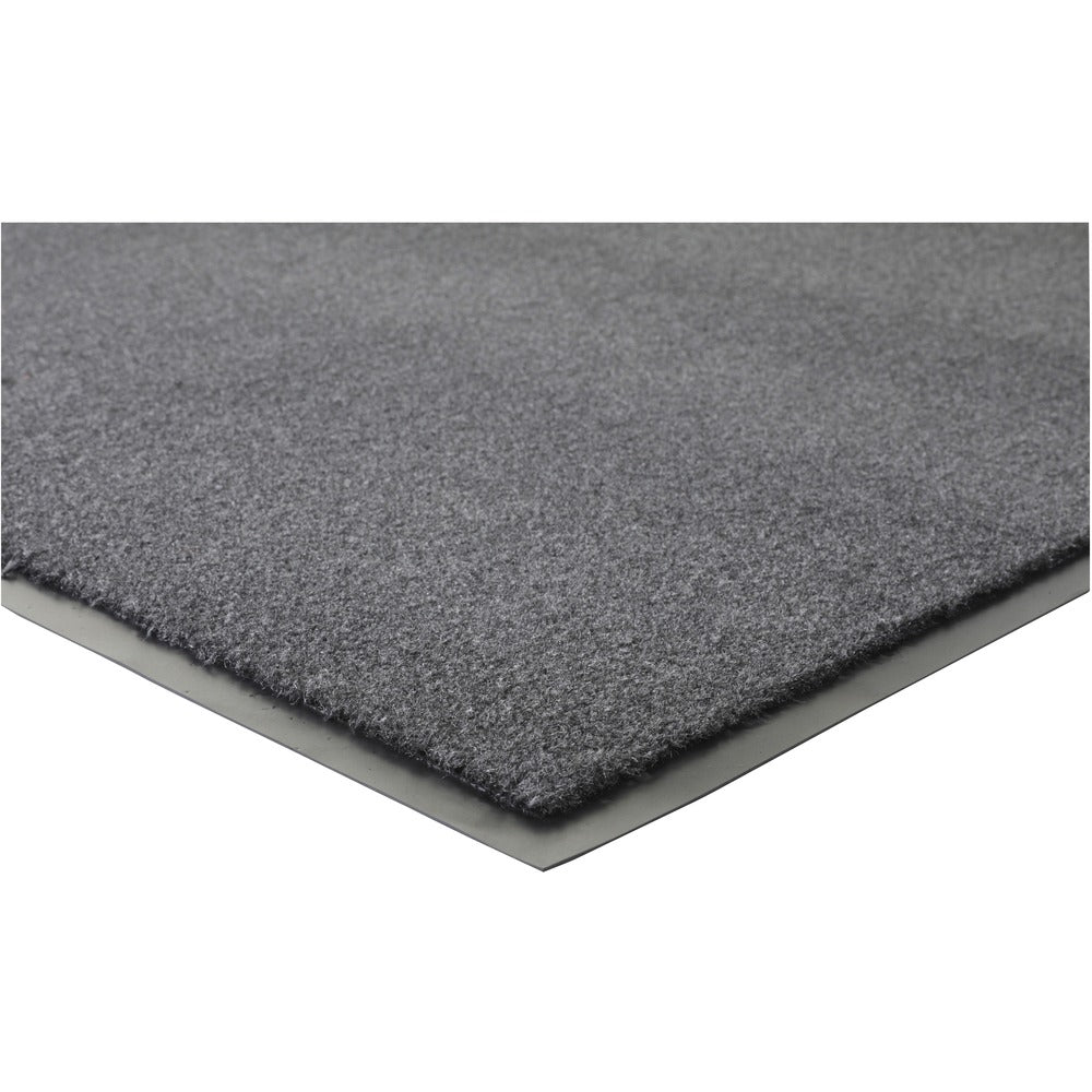Image of Genuine Joe Indoor Mat, Moisture Absorbent, Vinyl Back, 3'x5', Charcoal