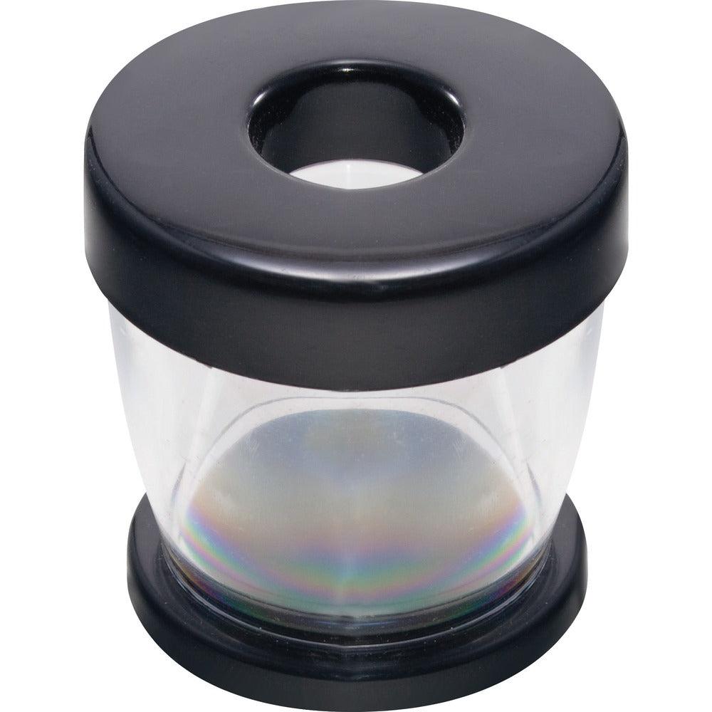 Image of GEM Paper Clip Dispenser, Magnetic, Clear/Black