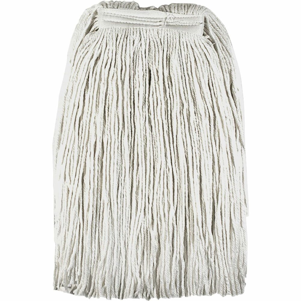 Image of Genuine Joe Mop Head Refill,f/ Saddle/Jaw Type Handle,16 oz.,White