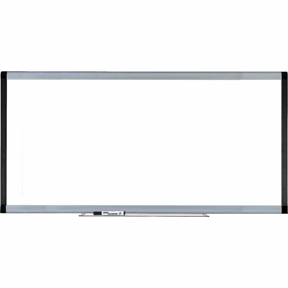 Image of Lorell Dry-erase Board, Magnetic, 8'x4', Silver/Ebony