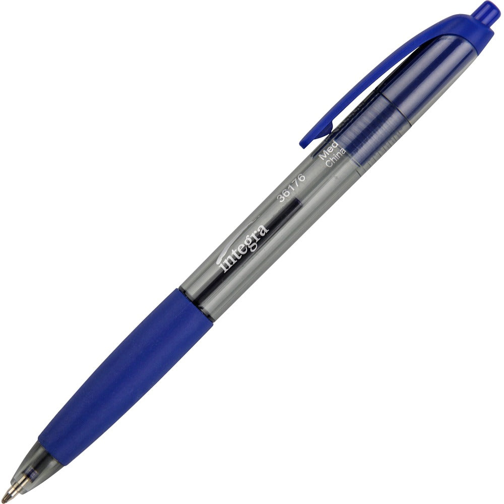 Image of Integra Ballpoint Pen,Retract.,Nonrefillable,Med. Pt.,BE Barrel/Ink