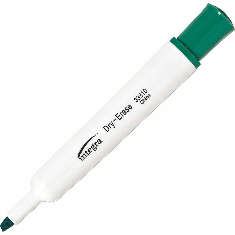 Image of Integra Dry-Erase Marker, Chisel Tip, Green
