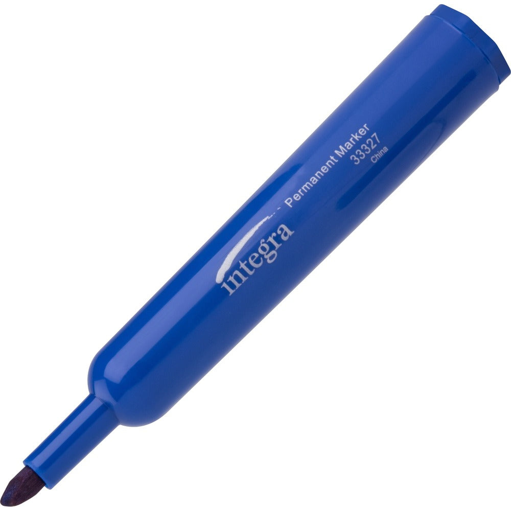 Image of Integra Permanent Marker, Chisel Tip, Blue
