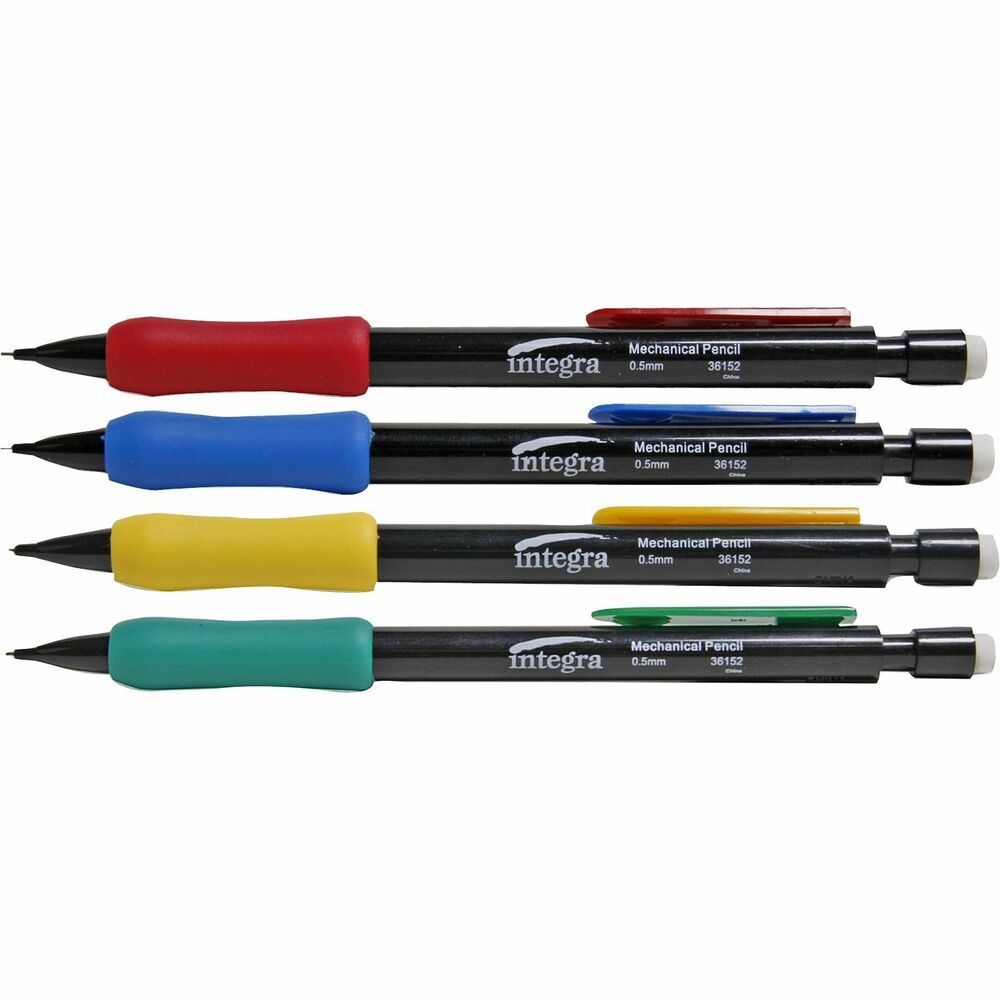 Image of Integra Grip Mechanical Pencil, Refillable, .5mm, Assorted