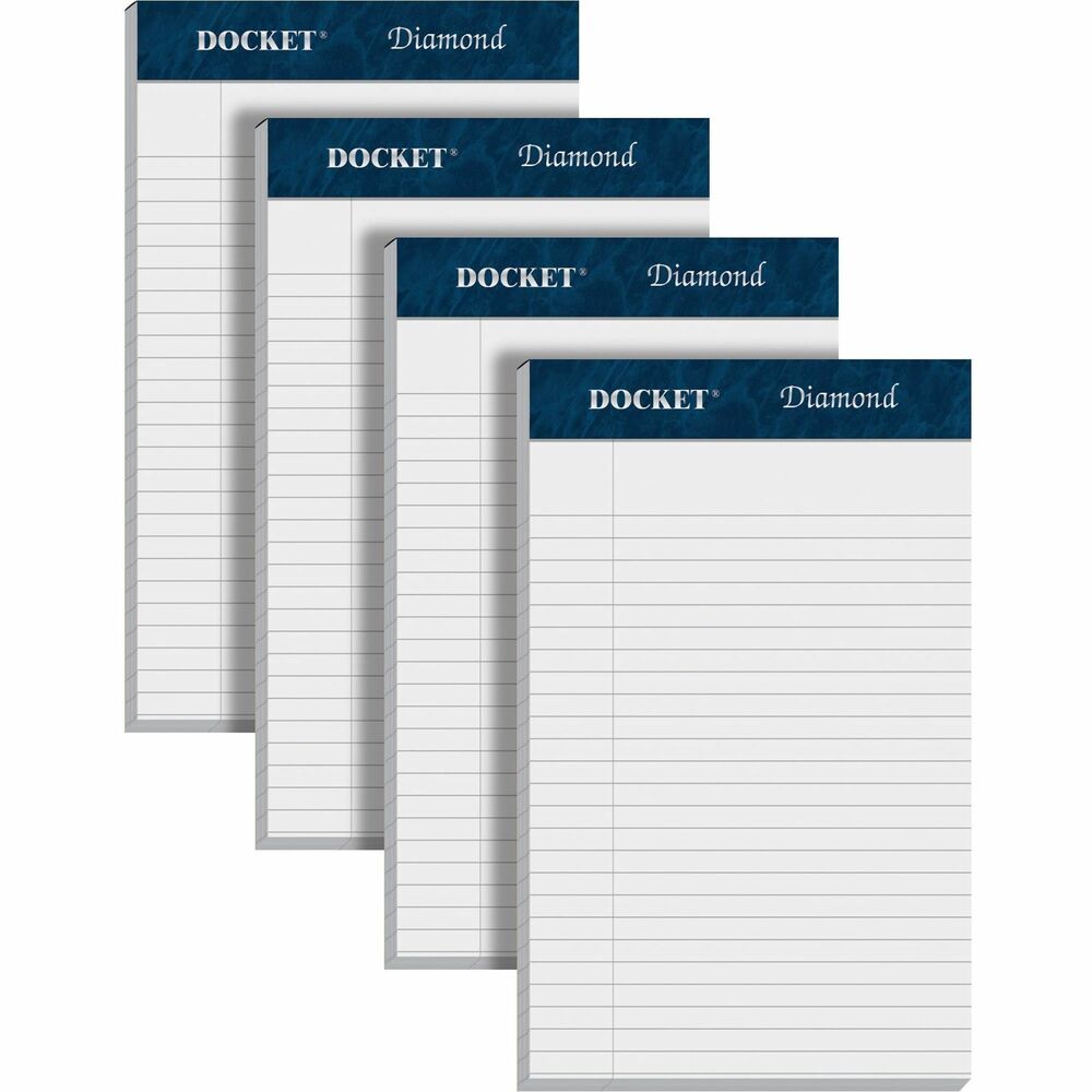 Image of Tops Writing Pads, Jr. Legal Ruled, 5"x8", 50 SHT/PD, 4PD/PK, WE