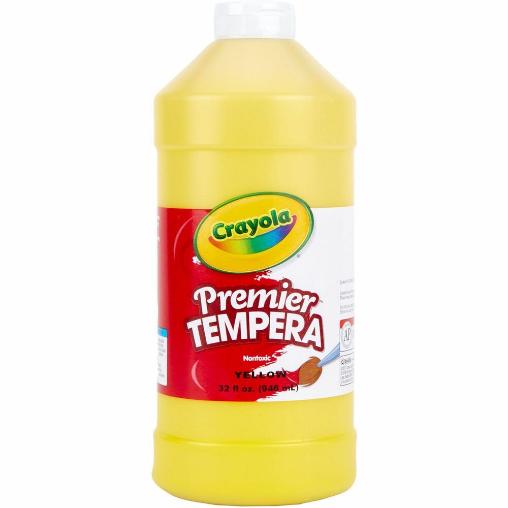 Image of Crayola Tempera Paint, Premier, 32oz, Yellow