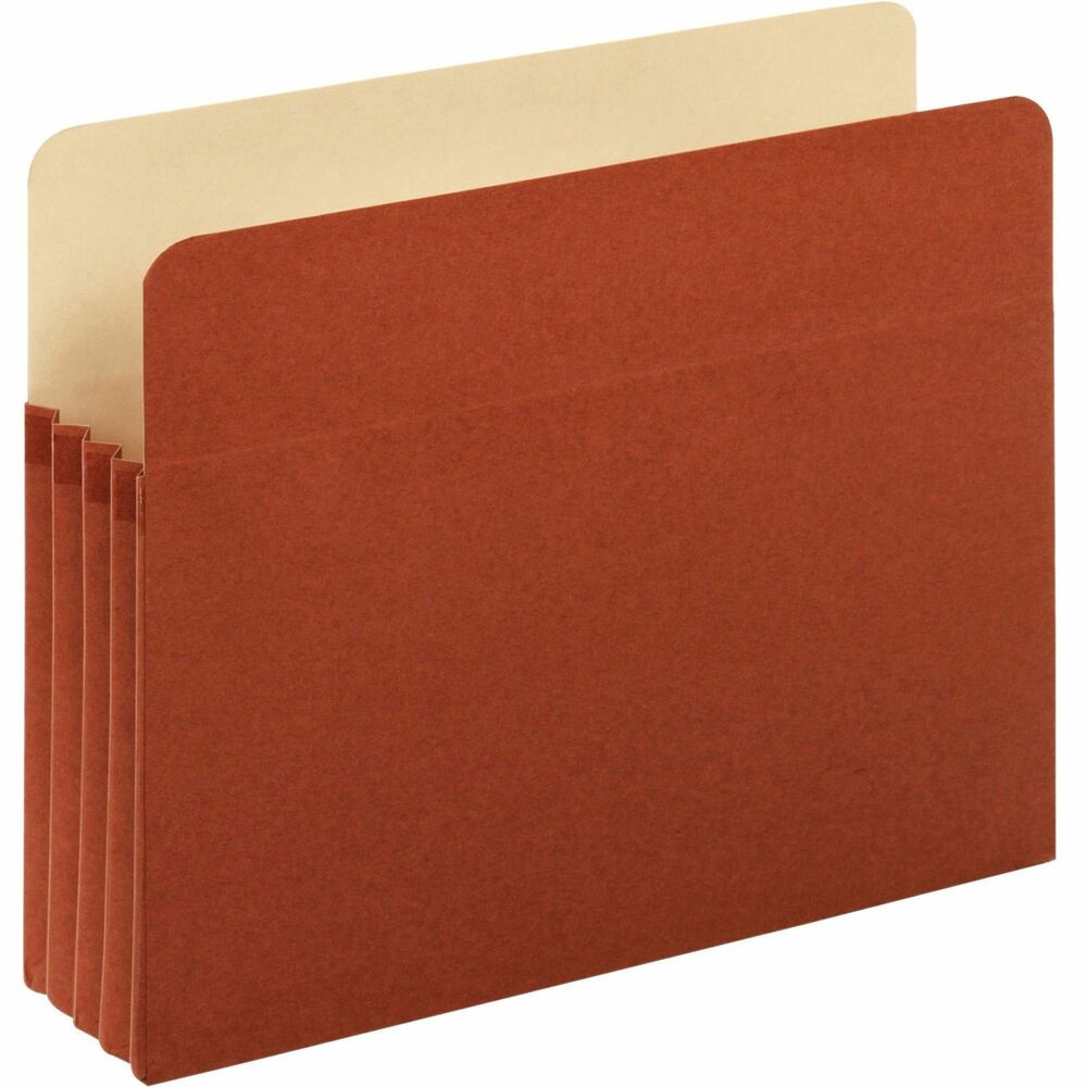Image of Pendaflex File Pocket,w/Top-Tab,3-1/2" Expansion,Letter,5/PK,Red Rope