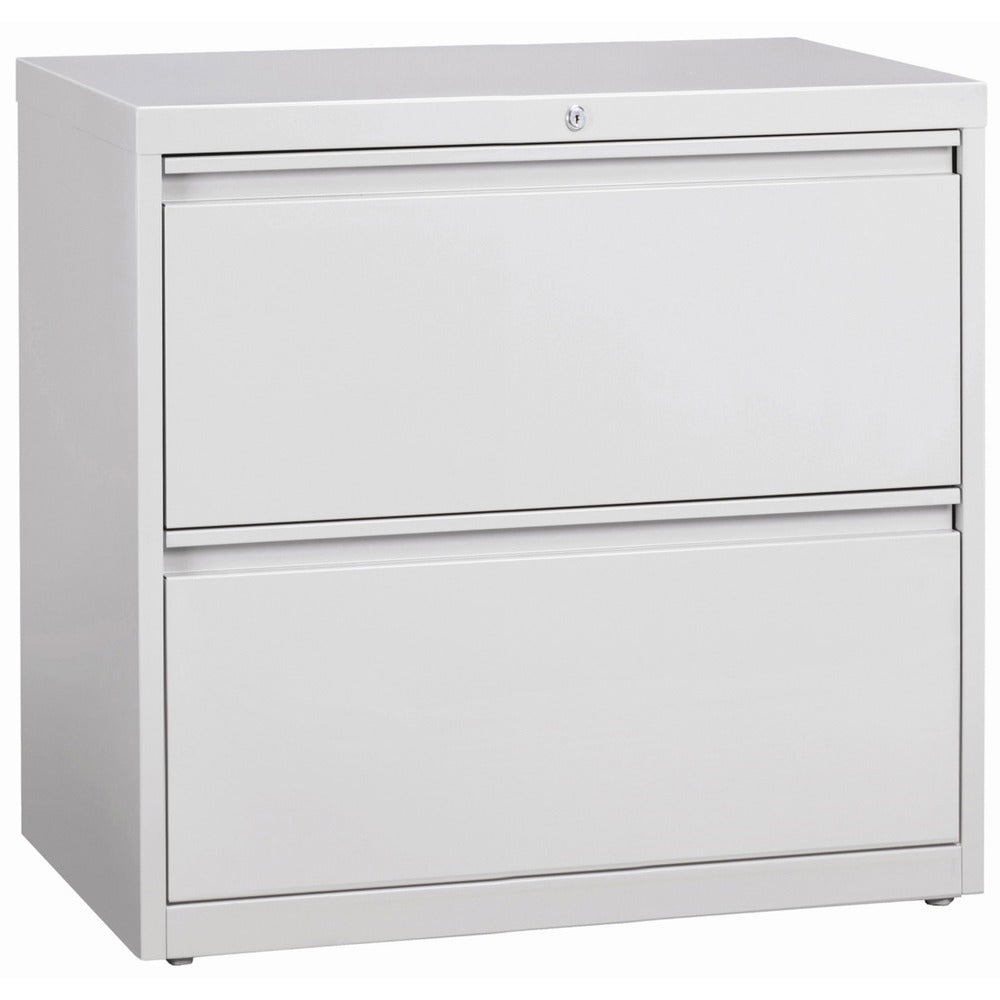 Image of Lorell Lateral File, 2-Drawer, 36"x18-5/8"x28", Lt Gray