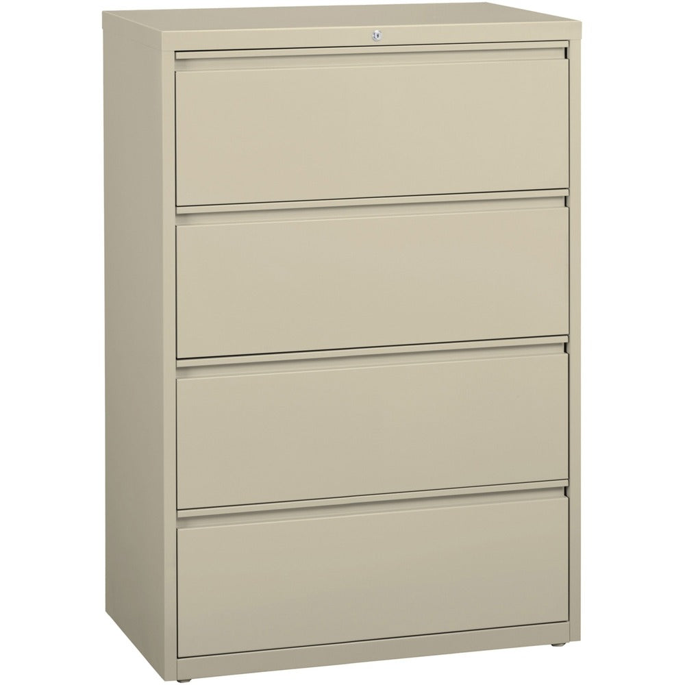 Image of Lorell Lateral File, 4-Drawer, 36"x18-5/8"x52-1/2", Putty