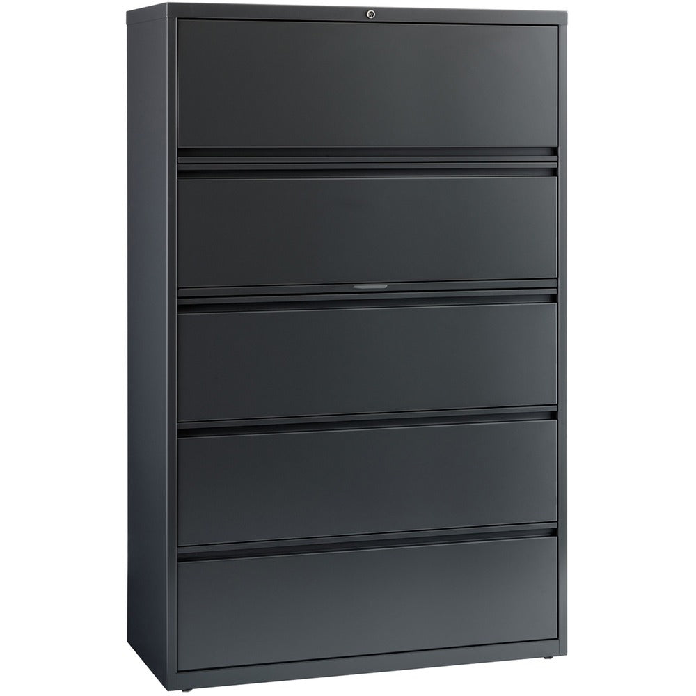 Image of Lorell Lateral File,5-Drawer,42"x18-5/8"x67-11/16",Charcoal