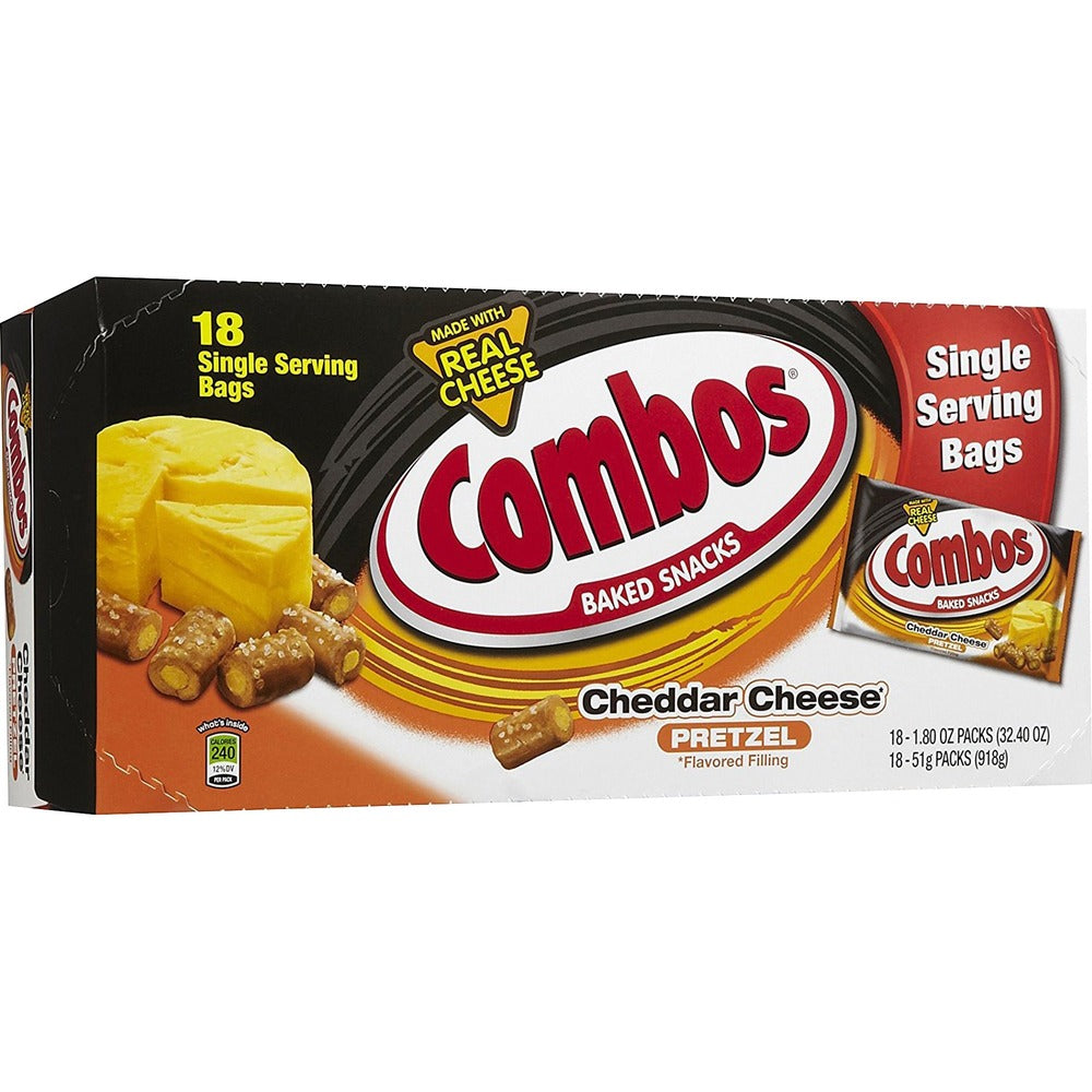 Image of Mars, Inc Pretzels, Cheddar Cheese, Combos, 1.8 oz, 18/BX