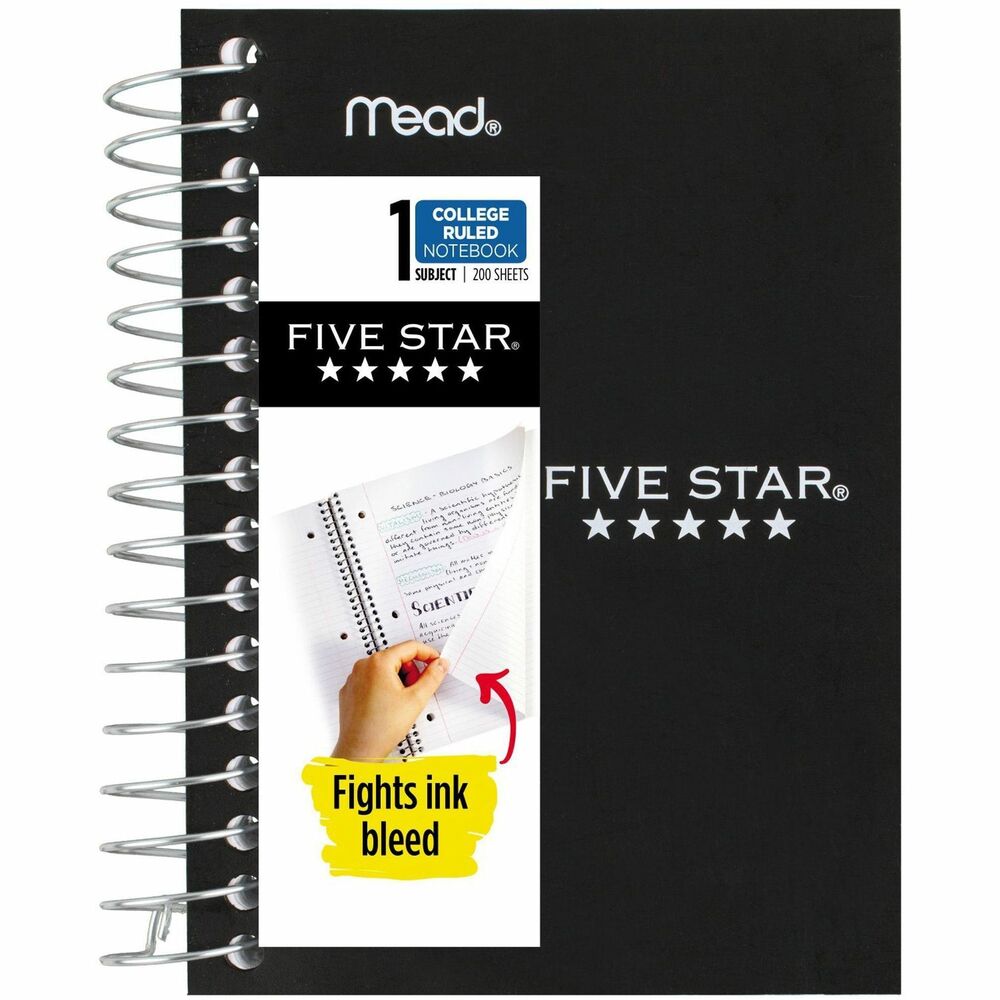 Image of Mead Notebook, College Ruled, 200 Sheets, 5-1/2"x4", Assorted