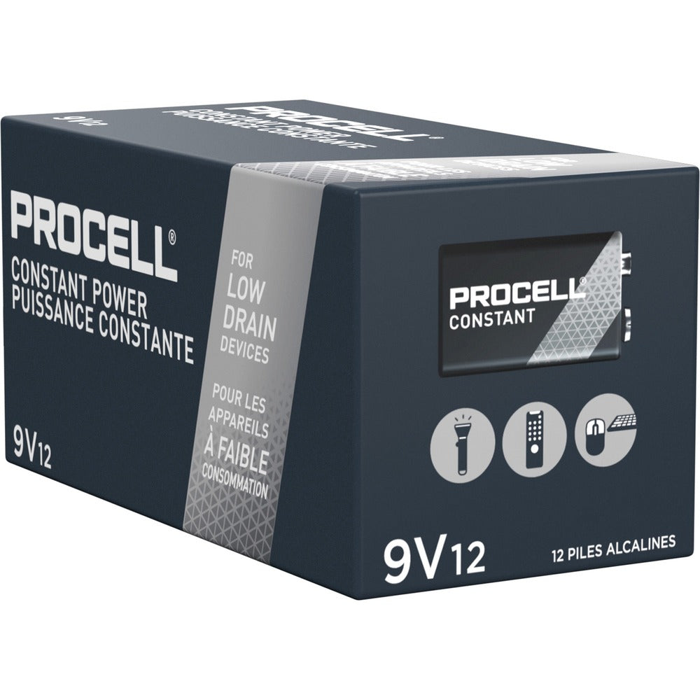Image of Duracell U.S.A. Batteries, Alkaline, 9 Volt, 12/BX, Black/Copper