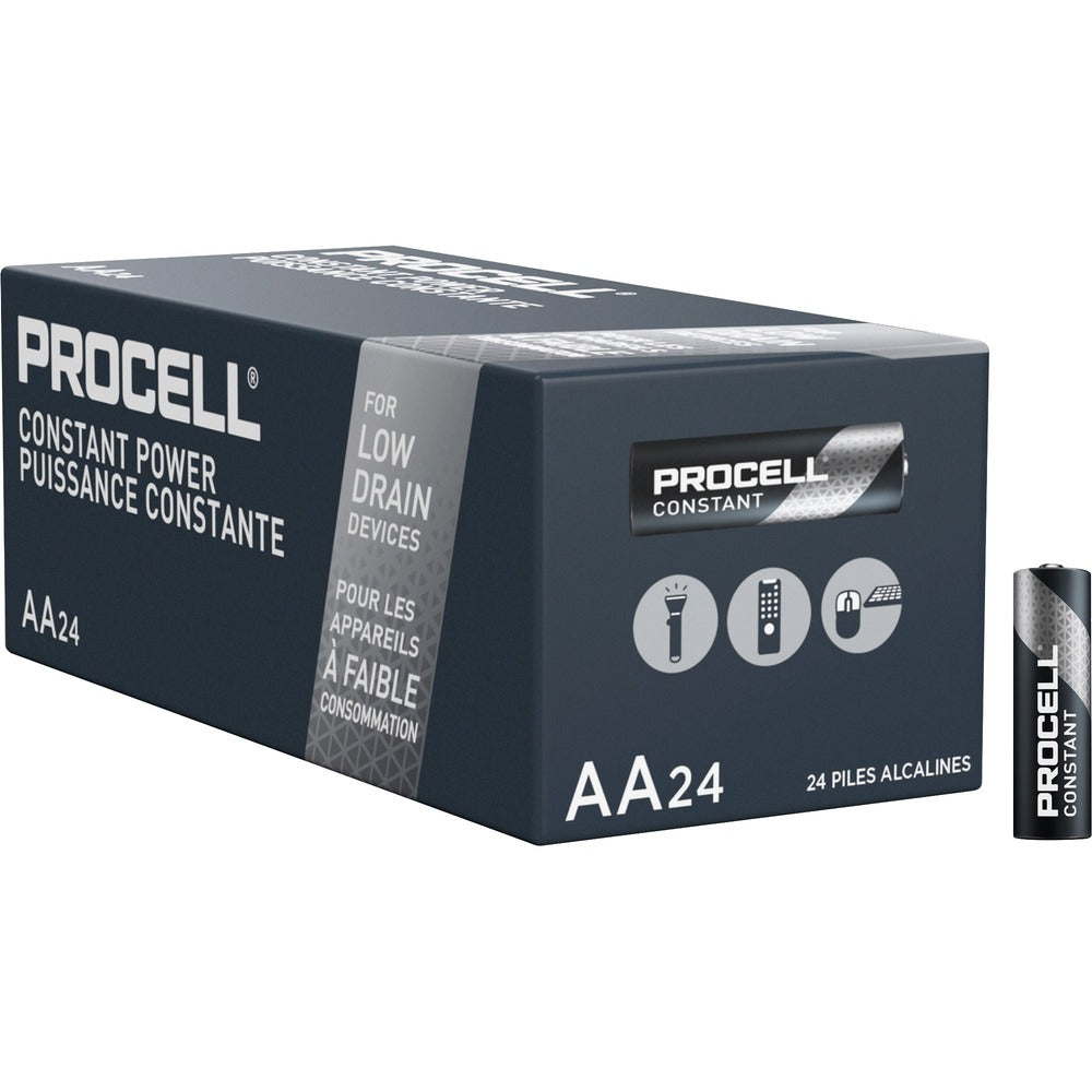 Image of Duracell U.S.A. Batteries, Alkaline, AA, 24/BX, BK