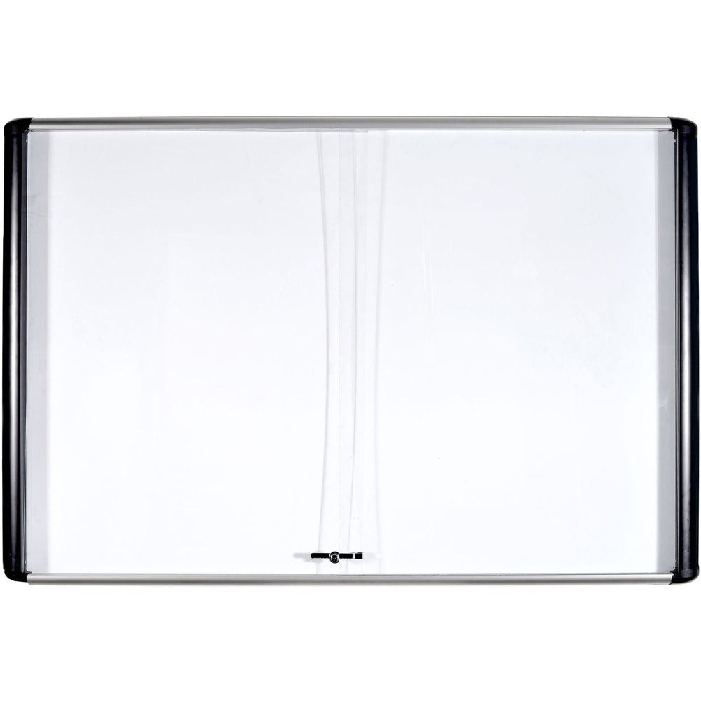 Image of Bi-silque Dry-Erase Board, Enclosed, Magnetic, 4'x6', White