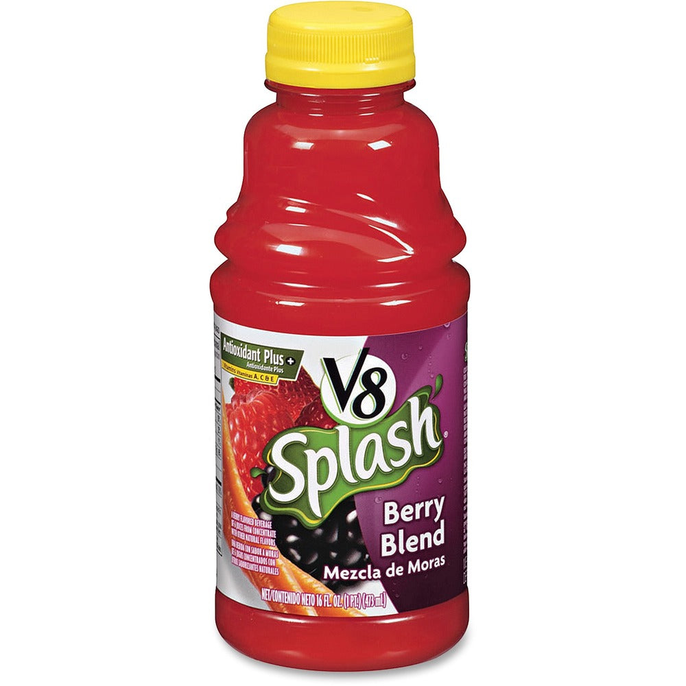 Image of Campbell's V8 Splash Juice Drinks, 16oz, 12/CT, Berry Blend