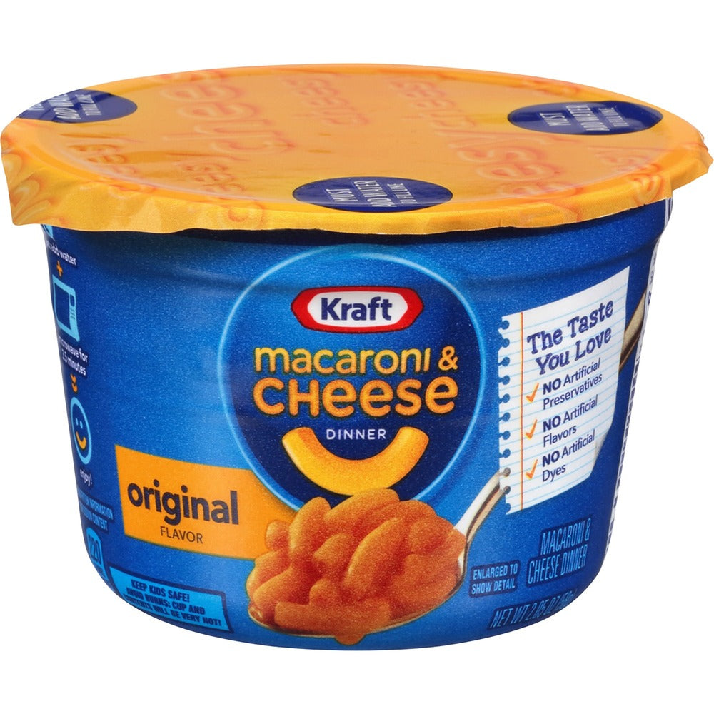 Image of Kraft Foods EasyMac Cups, Microwaveable, Original, 2.05 oz., 10/CT