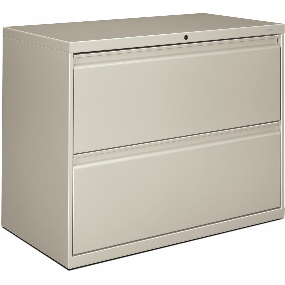 Image of The HON Company 2-Drawer Lateral File, W/Lock, 36"x19-1/4"x28-3/8", Lt.Gray