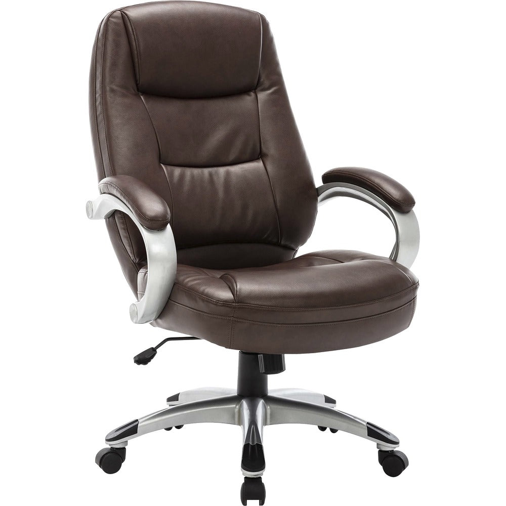 Image of Lorell Executive High-BackChair,26-1/2"x28-1/2"x46-1/2",SDL/LTH/CNE