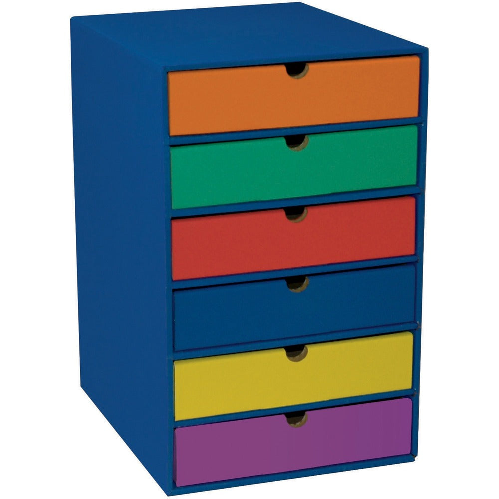 Image of Pacon 6-Shelf Organizer, 13-1/2"x12"x17-3/4", Blue