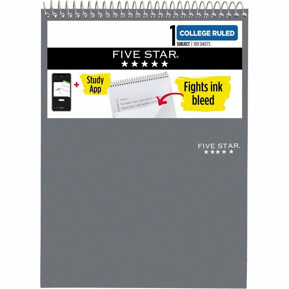 Image of Mead Note Pad,Wirebound,1-Sub.,Cllge Rld,100 Sh,8-1/2"x11",Asst.