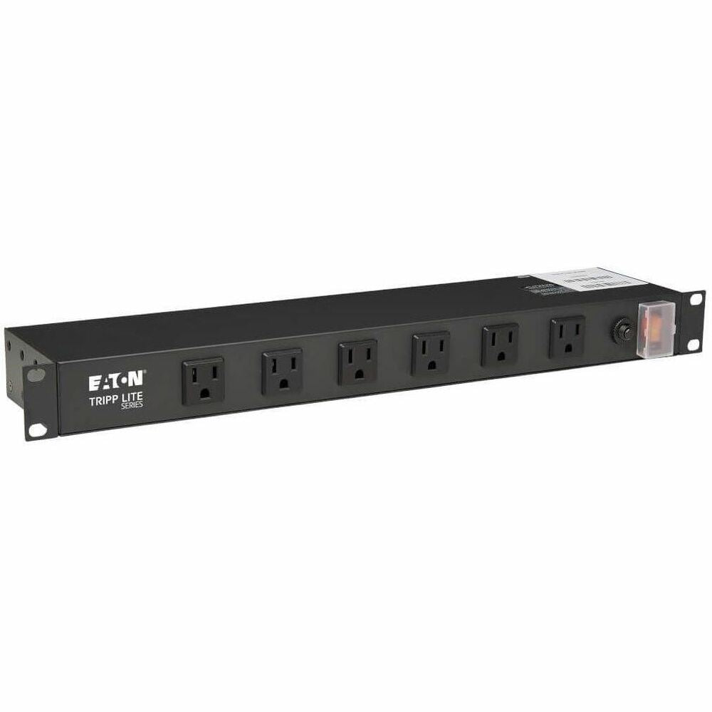 Image of Tripp Lite Power Strip, Rack-Mount, 12-Outlet, 17-1/2"x4-1/2"x1-3/4",BK