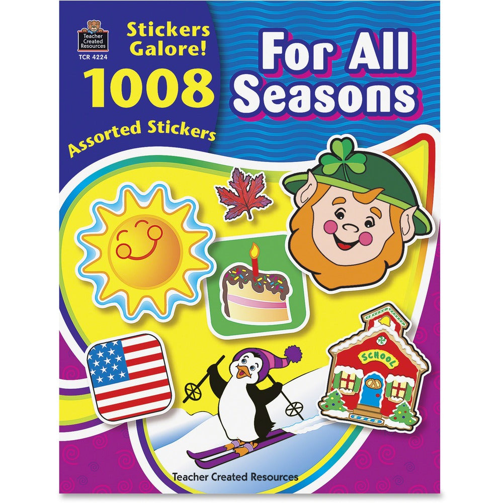 Image of Teacher Created Resources Sticker Book, For All Seasons, 1008/PK, Assorted