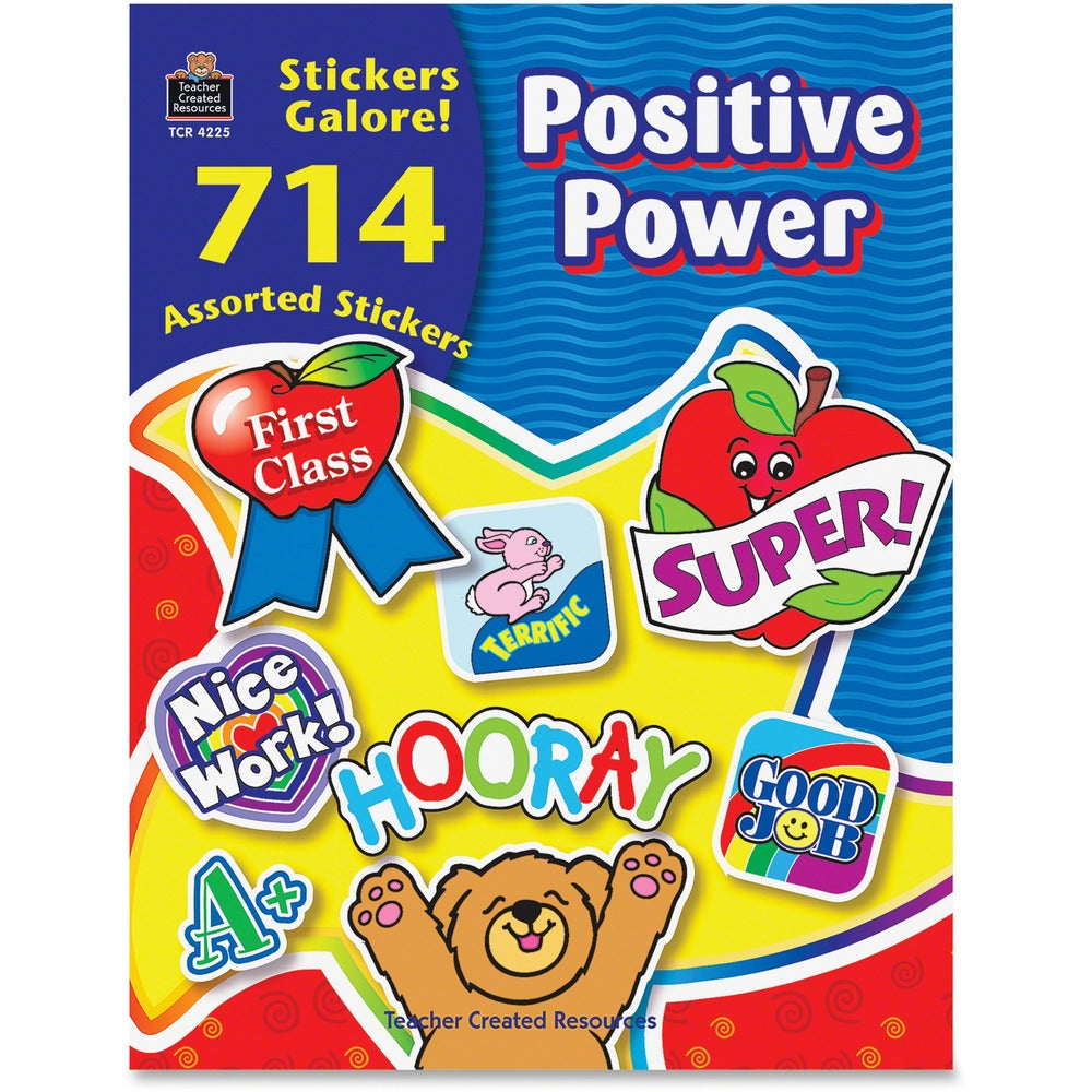Image of Teacher Created Resources Sticker Book, Positive Power, 714/PK, Assorted