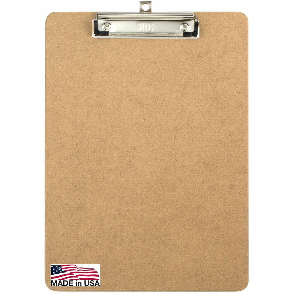 Image of Officemate Low-profile Clipboard, 1" Paper Capacity, 9"x12-1/2", Brown
